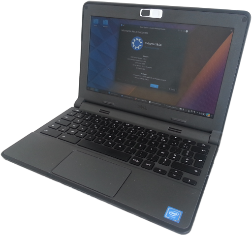 Dell Chromebook 11 running KUbuntu